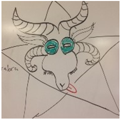 Hand drawn inspiration for the Mascot